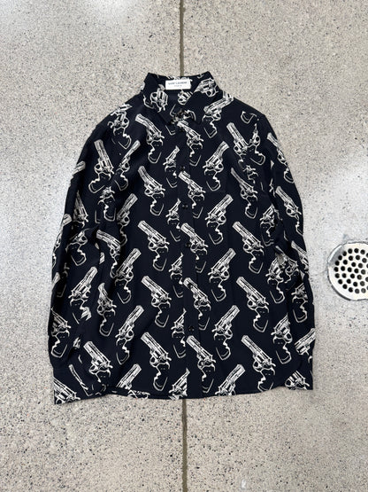 AW2014 Saint Laurent ‘Gun Print’ Button Down Shirt