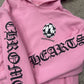 Chrome Hearts Mattyboy ‘Vantity Affair’ Pink Cross Pullover Hoodie