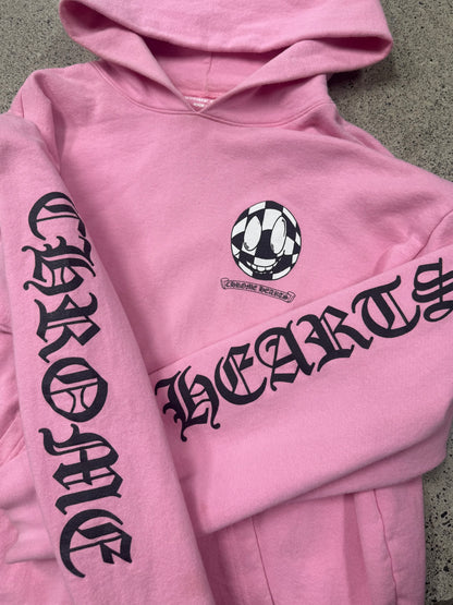 Chrome Hearts Mattyboy ‘Vantity Affair’ Pink Cross Pullover Hoodie
