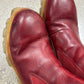 Rick Owens Beatle Bozo Red Leather Tractor Boots