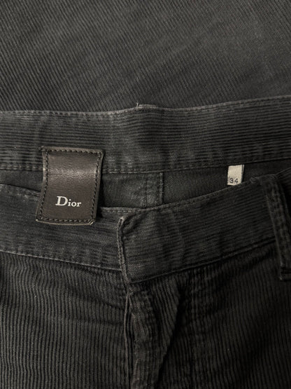 Dior Homme ‘Unaltered’ Black Corduroy Skinny Denim