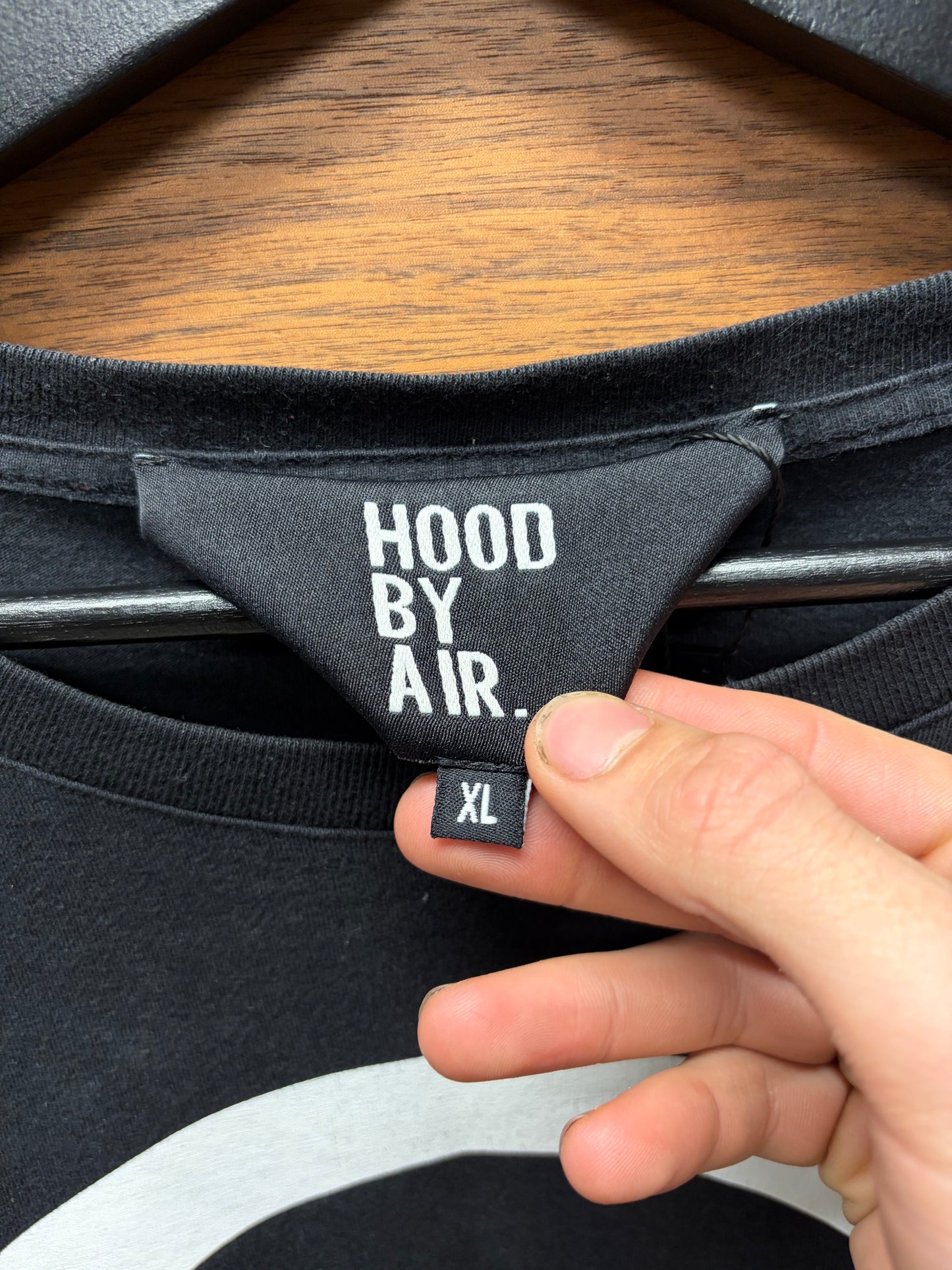 Hood by Air ‘Detroit Orgy’ Black Long Sleeve T-Shirt