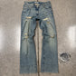 2000s Dolce & Gabbana Mainline Light Wash Blue Flared Denim