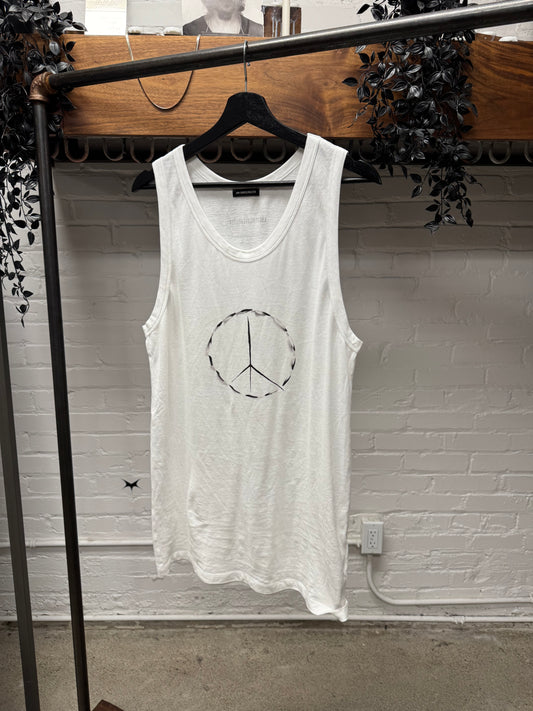 SS2022 Ann Demeulemeester ‘Curious Wishes Feathered The Air’ Tank Top