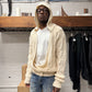 AW2020 Saint Laurent ‘Baja’ Cream Cable Knit Hooded Sweater