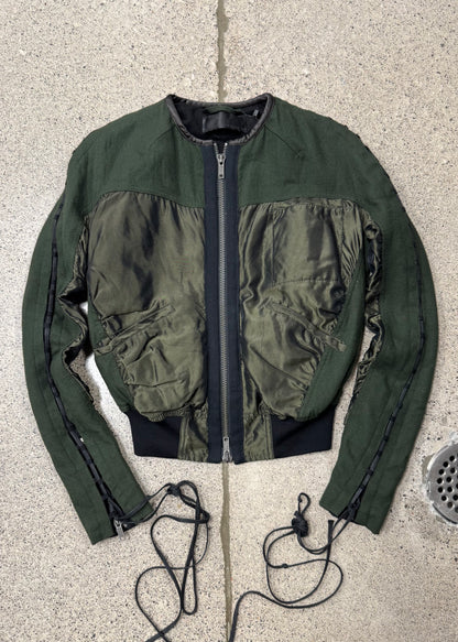 Haider Ackermann Lace Bomber Jacket