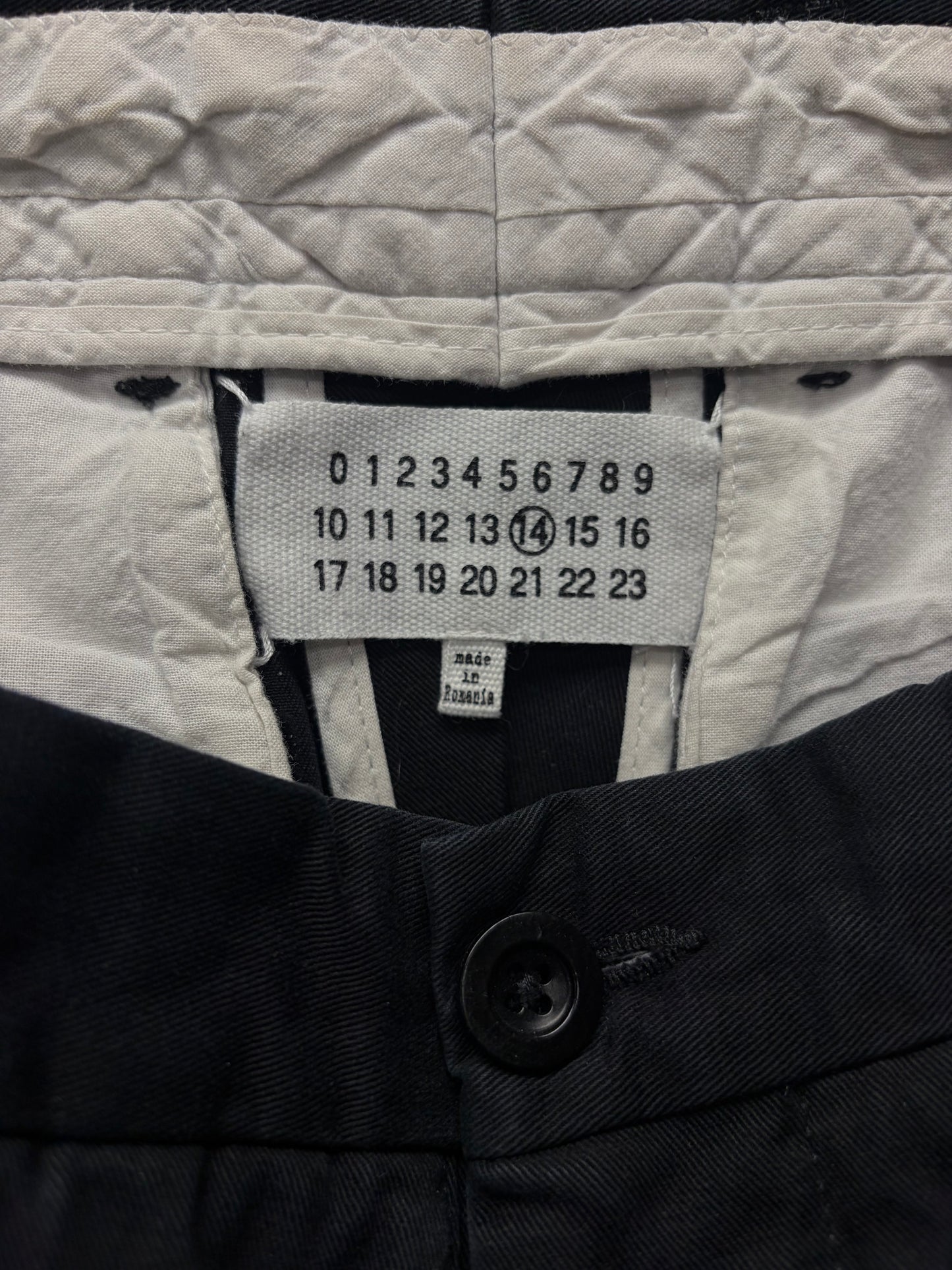 SS2020 Maison Margiela Black Slim Cut Pants