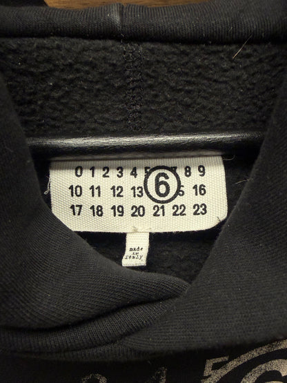 2023 Maison Margiela ‘Numbers Logo’ Black Pullover Hoodie