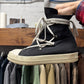Rick Owens DRKSHDW Canvas ‘Pentagram’ Lace Sneakers