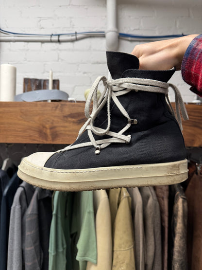 Rick Owens DRKSHDW Canvas ‘Pentagram’ Lace Sneakers