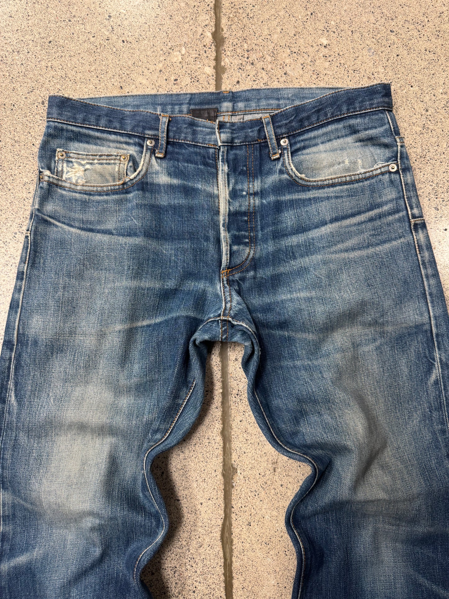 Dior Homme ‘Natural Fade’ Blue Washed Skinny Denim