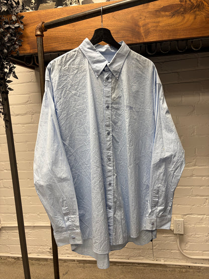 2017 Balenciaga ‘Homme’ Embroidered Back Button Down Shirt