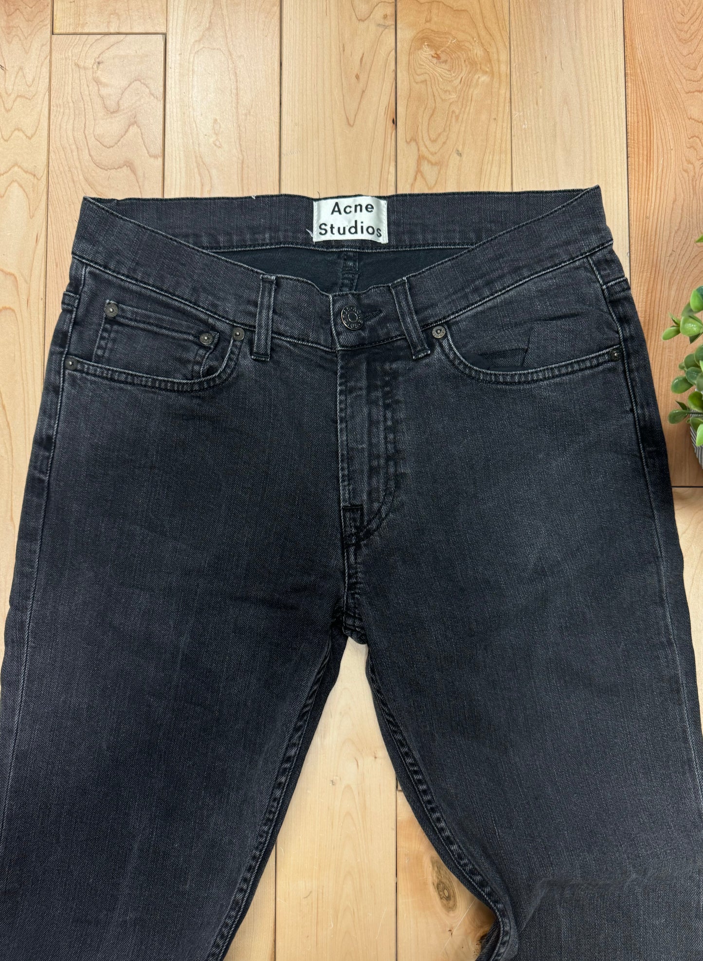 Acne Studios ‘Ace’ Black Slim/Straight Cut Denim