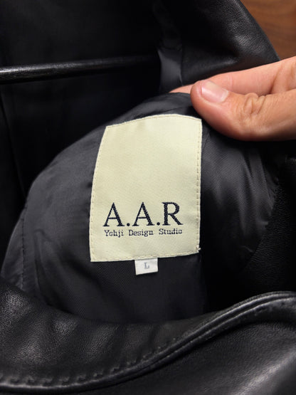 Vintage Yohji ‘A.A.R’ Black Sheepskin Leather Blazer