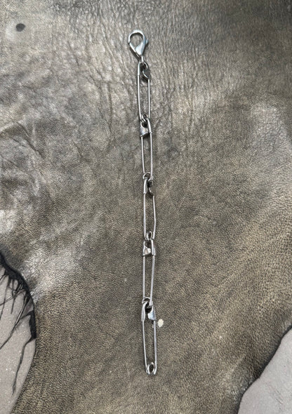 Balenciaga ‘Safety Pin’ 925 Silver Bracelet