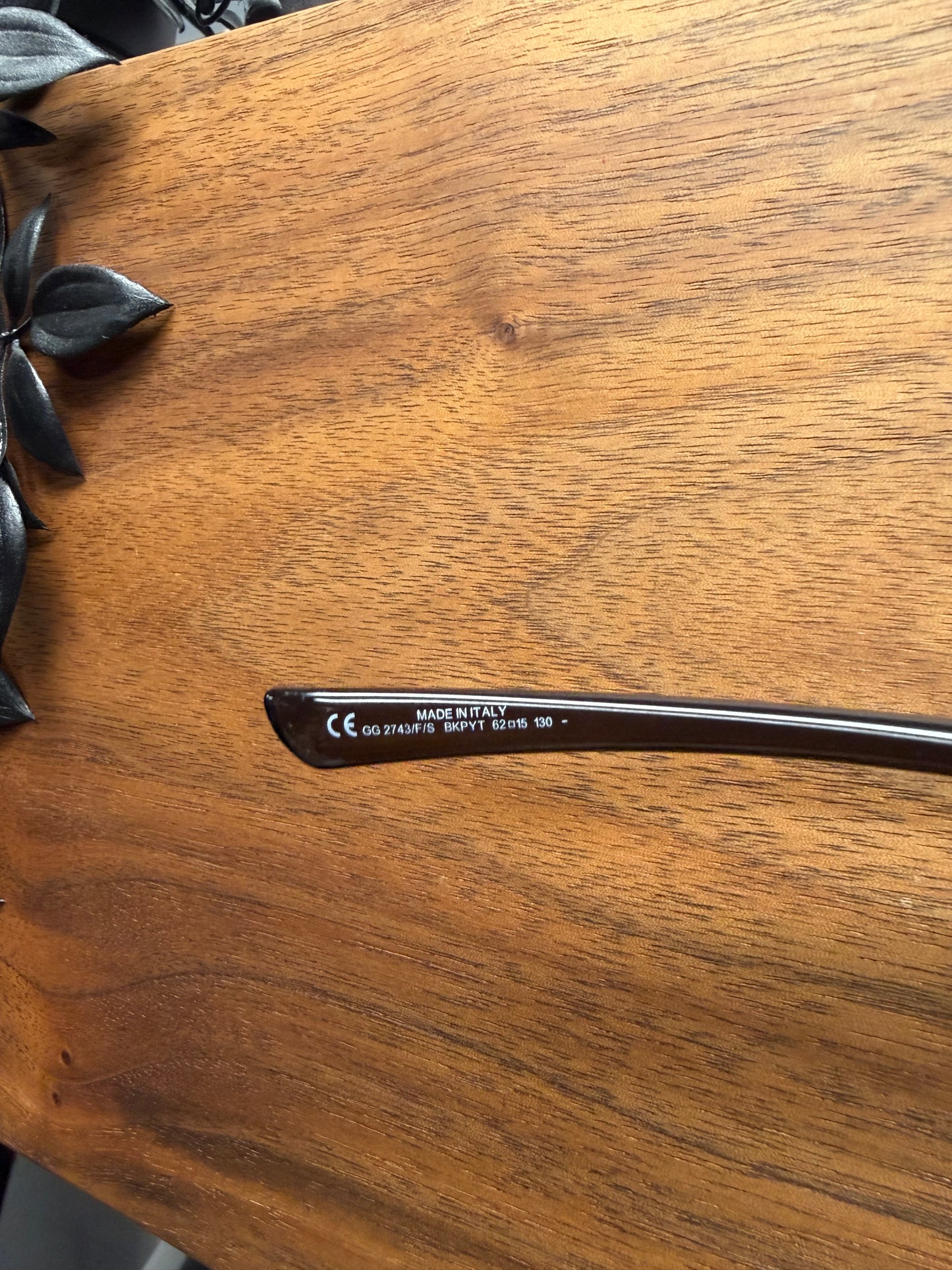 2000s Gucci Brown Tinted ‘Horsebit’ Rimless Sunglasses