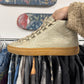 Balenciaga ‘Arena’ Calfskin Leather Grey/Gum Sole High Top Sneakers