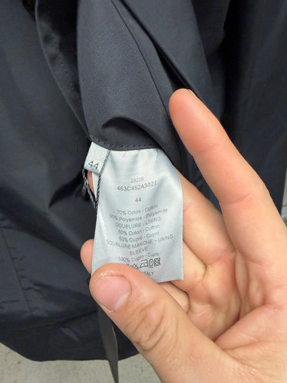 Dior Homme Black Nylon Military Jacket with Compartmentalized Stow Hood