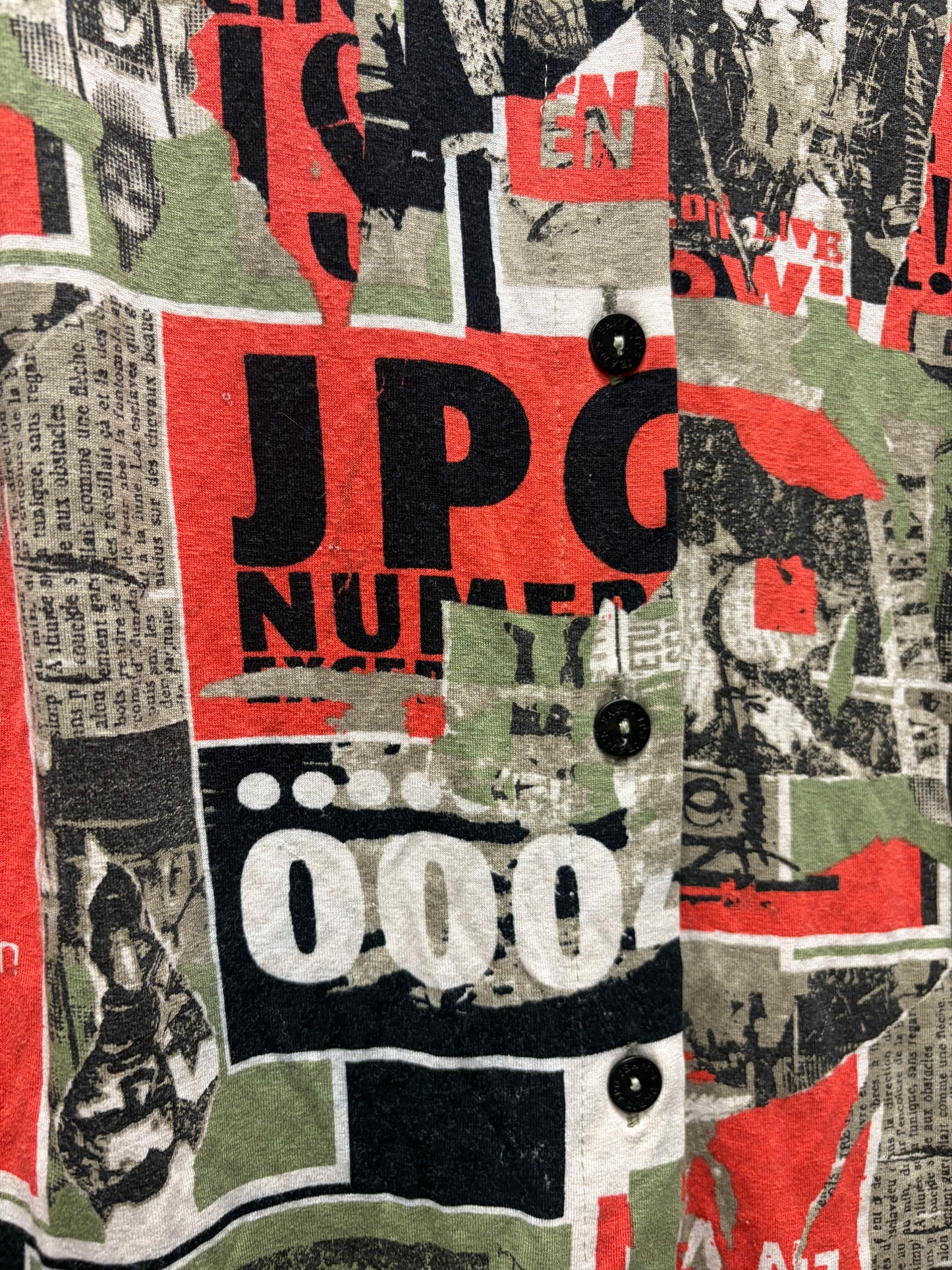 Jean Paul Gaultier ‘Poster Propoganda’ Button Up Shirt