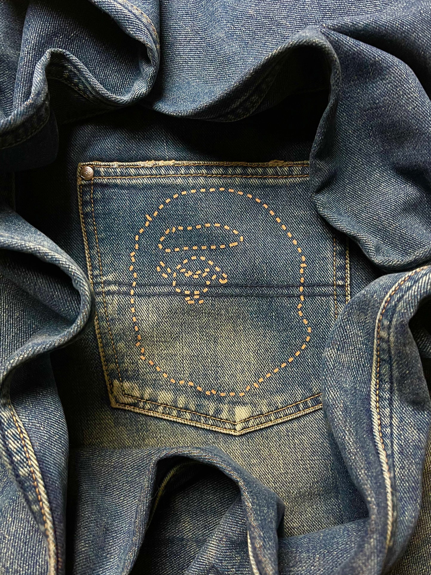 2000s Bape Ape Head Logo Embroidered Selvedge Denim