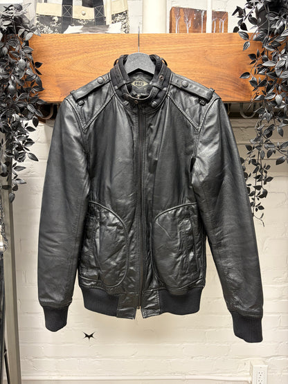 Hysteric Glamour Calfskin Leather Black Moto Jacket