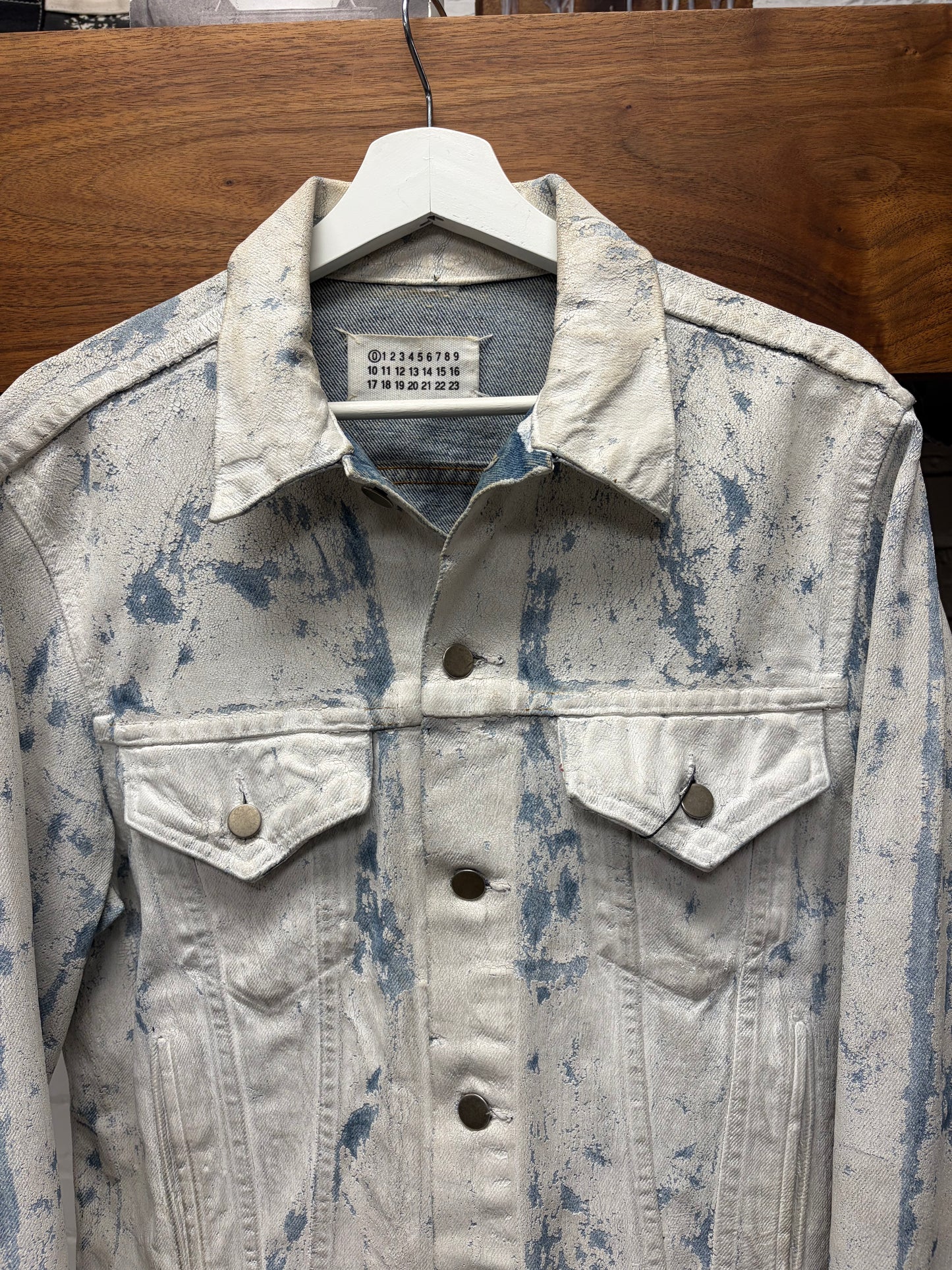 AW1999 Maison Martin Margiela Line (0) Artisinal ‘Paint Crack’ Denim Jacket