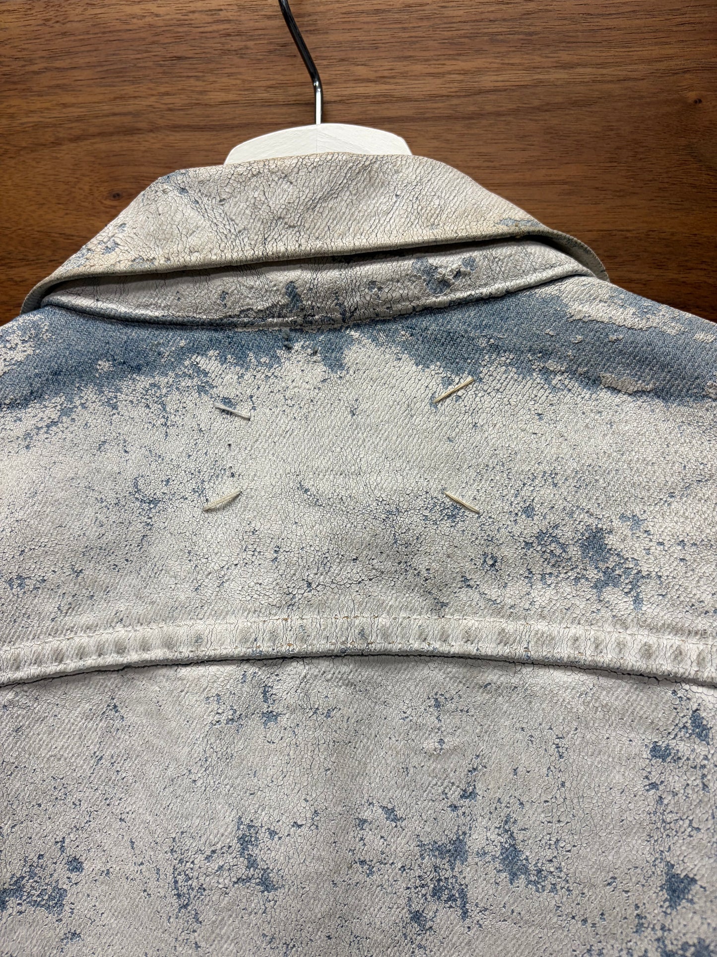 AW1999 Maison Martin Margiela Line (0) Artisinal ‘Paint Crack’ Denim Jacket