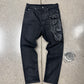 SS2020 Rick Owens ‘Collapsed Pocket’ Waxed Black Denim