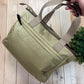 Porter Tan Brown Zip Closure Tote/Top Handle Bag