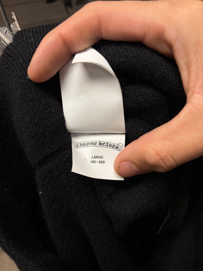 Chrome Hearts Cashmere Leather Cross Patch Sweatpants