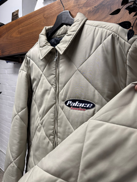 AW2021 Palace ‘Stone’ Collared ‘Puffa’ Zip-Up Work Jacket