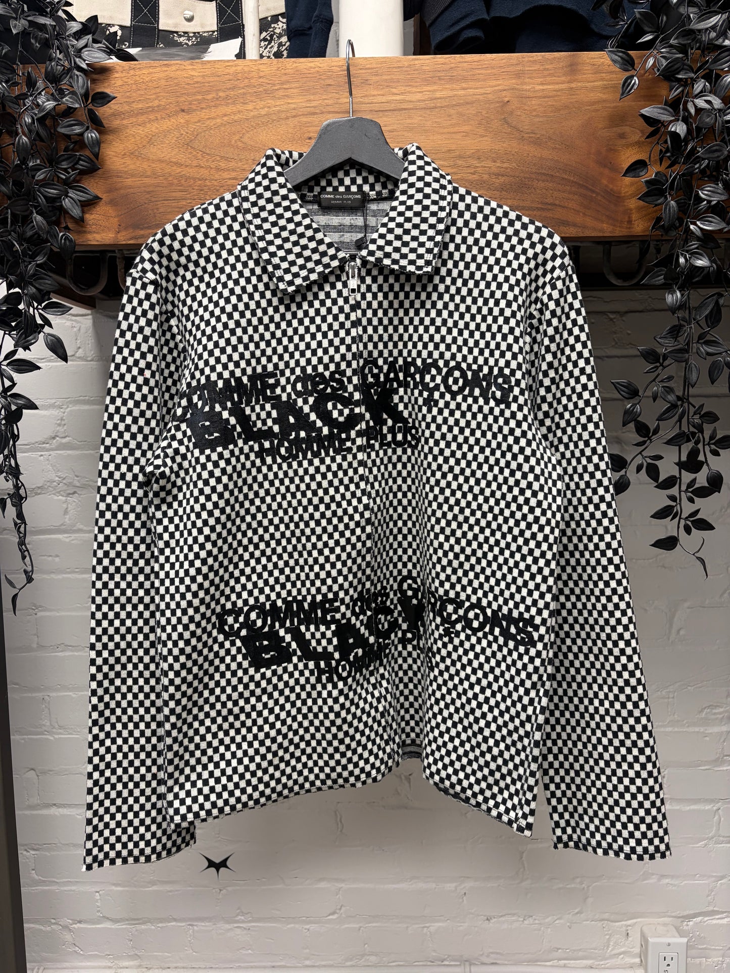 AW2002 Comme Des Garçons Homme Plus ‘Checkerboard Logo’ Work Jacket