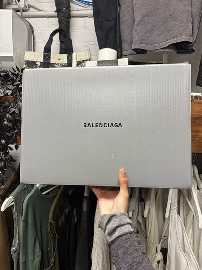 Balenciaga 10XL ‘Worn Out’ Grey/Red Platform Sneakers