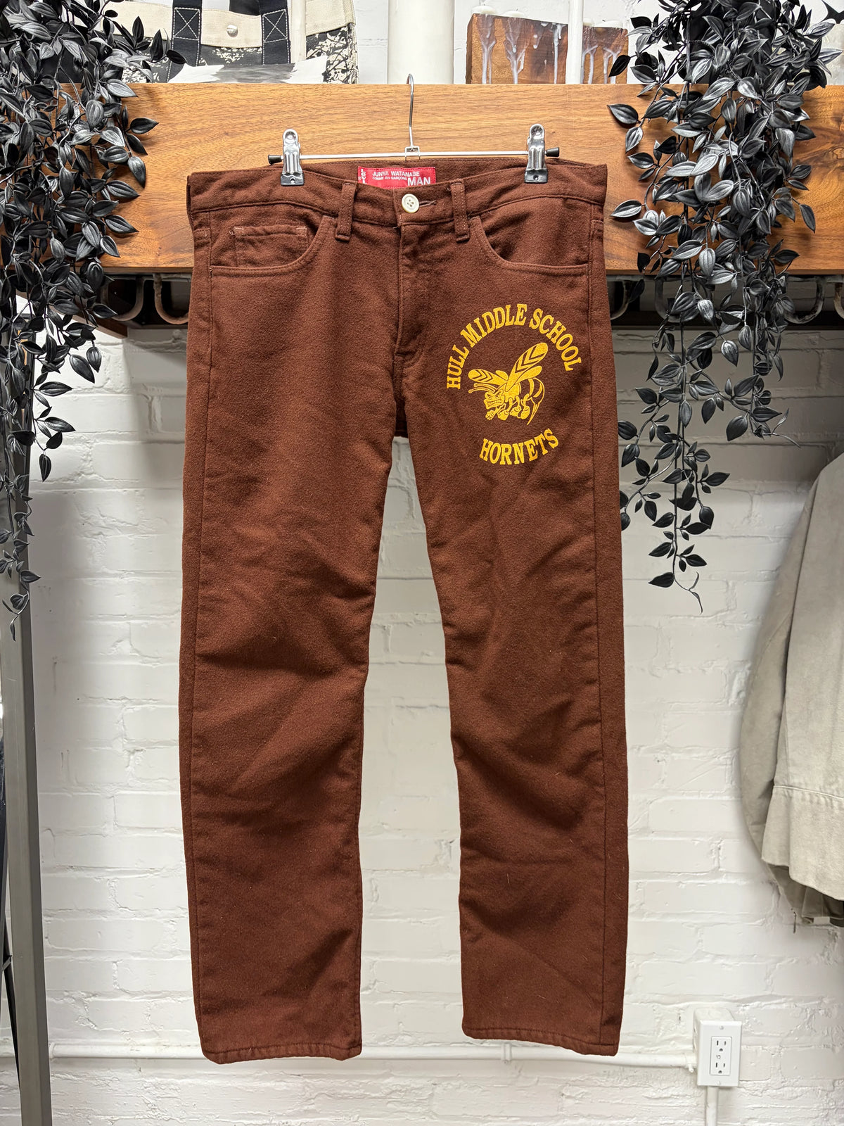 AW2002 Junya Watanabe x Levi’s ‘Varsity School Crest’ Wool Straight Cut Pants