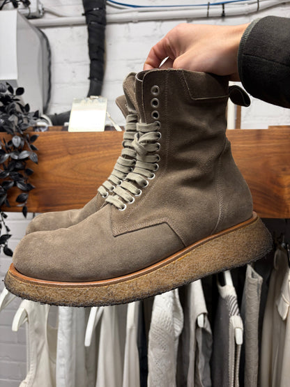 SS2021 Rick Owens ‘Phelegethon’ Dust Lace Up Para Boots