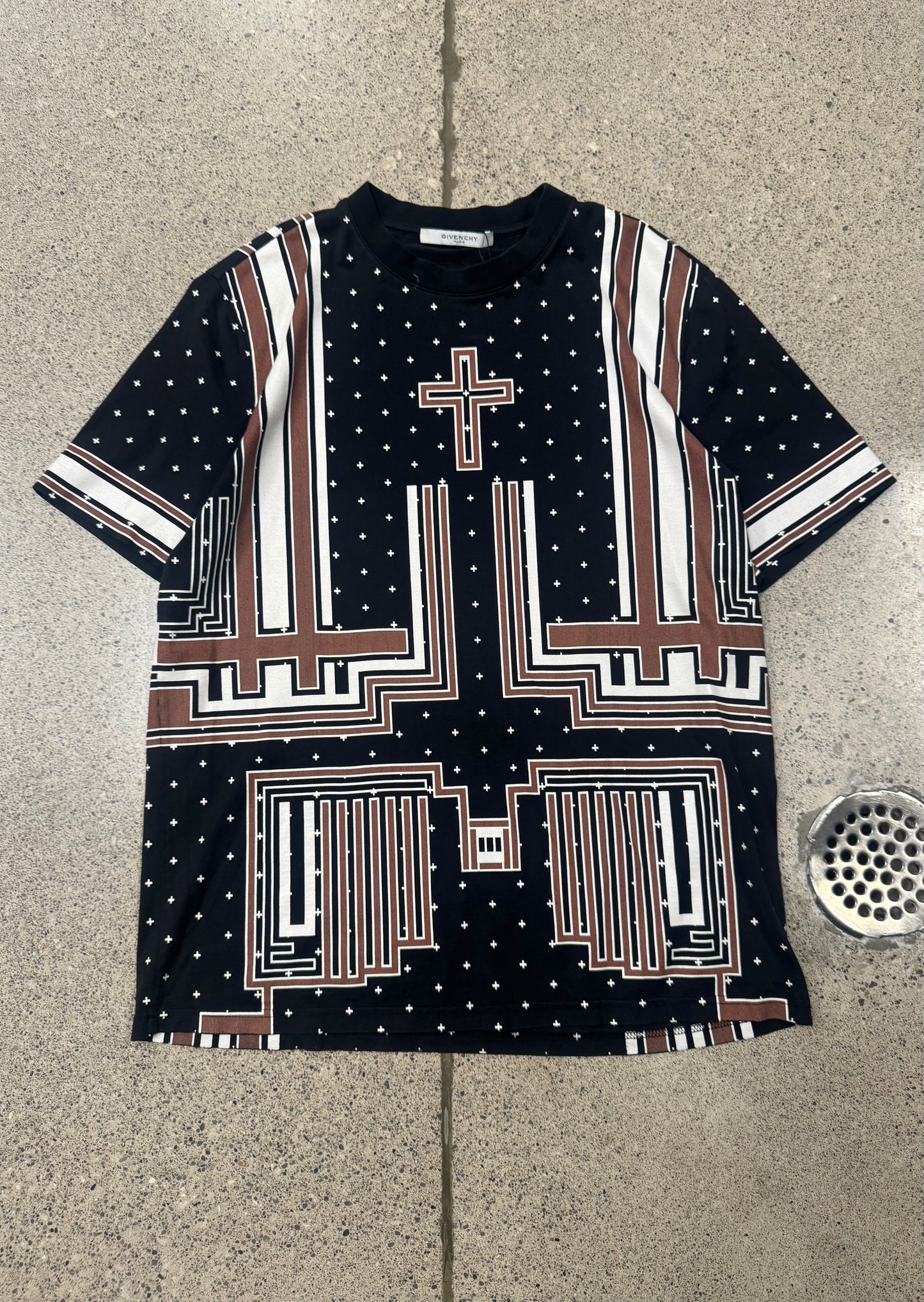 2015 Givenchy by Ricardo Tisci ‘Crosses’ Graphic T-Shirt