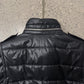 Neil Barrett Down Filled Black Moto-Biker Jacket