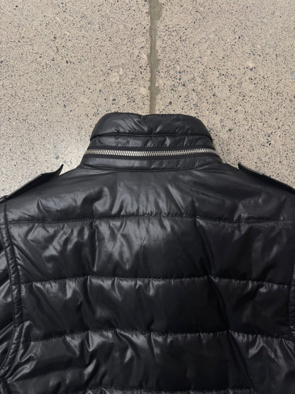 Neil Barrett Down Filled Black Moto-Biker Jacket