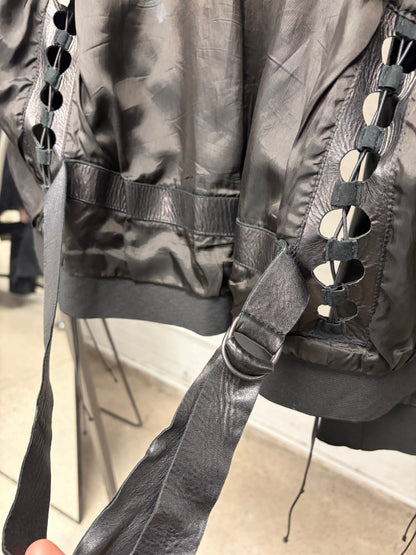 SAMPLE SS2001 Helmut Lang ‘Corset Bondage’ Lambskin Leather Jacket