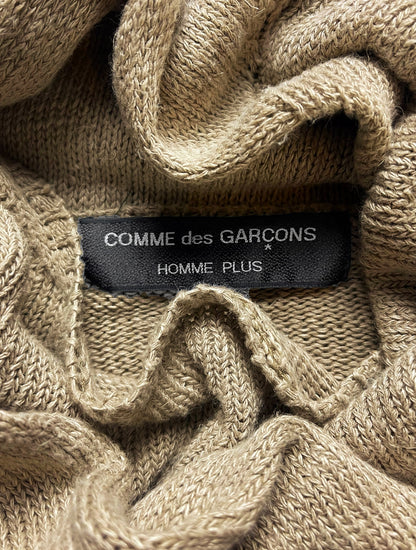 Spring Summer 1991 Comme Des Garcons Homme Plus Asymmetric Loose Knit Sweater