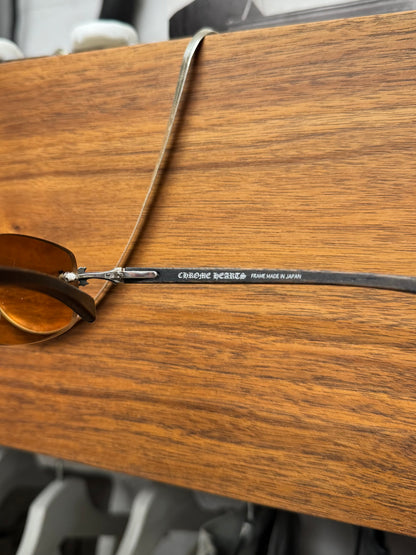 Chrome Hearts Ebony Wood ‘Cherry B’ Square Shape Sunglasses