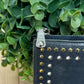 Miu Miu Studded Black Leather Long Wallet