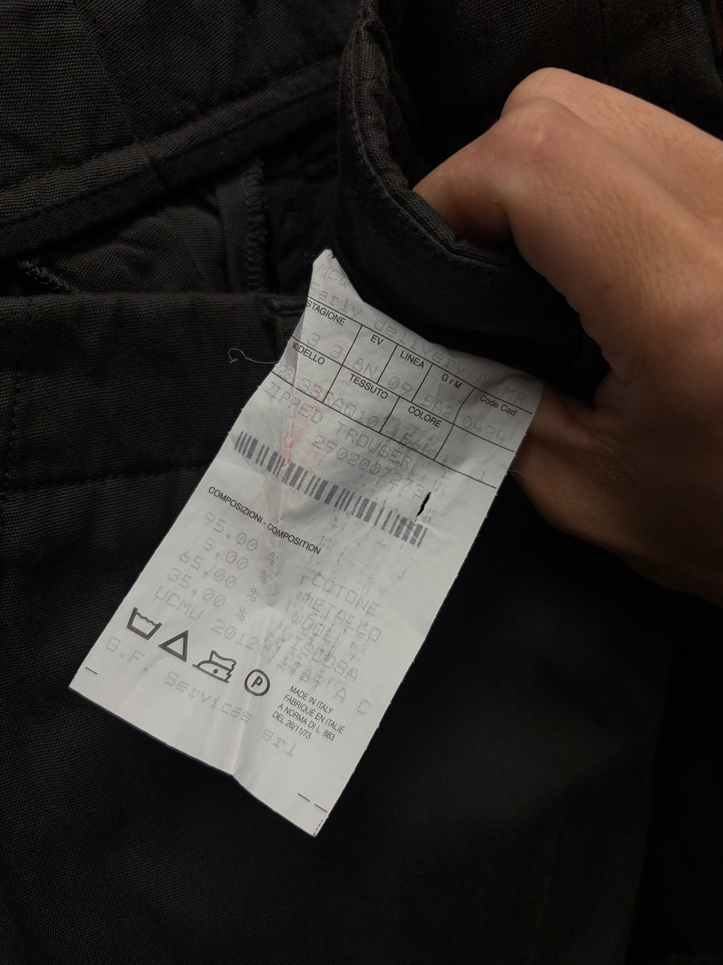 2012 Alexander McQueen Patchwork Panelled Cargo Pants