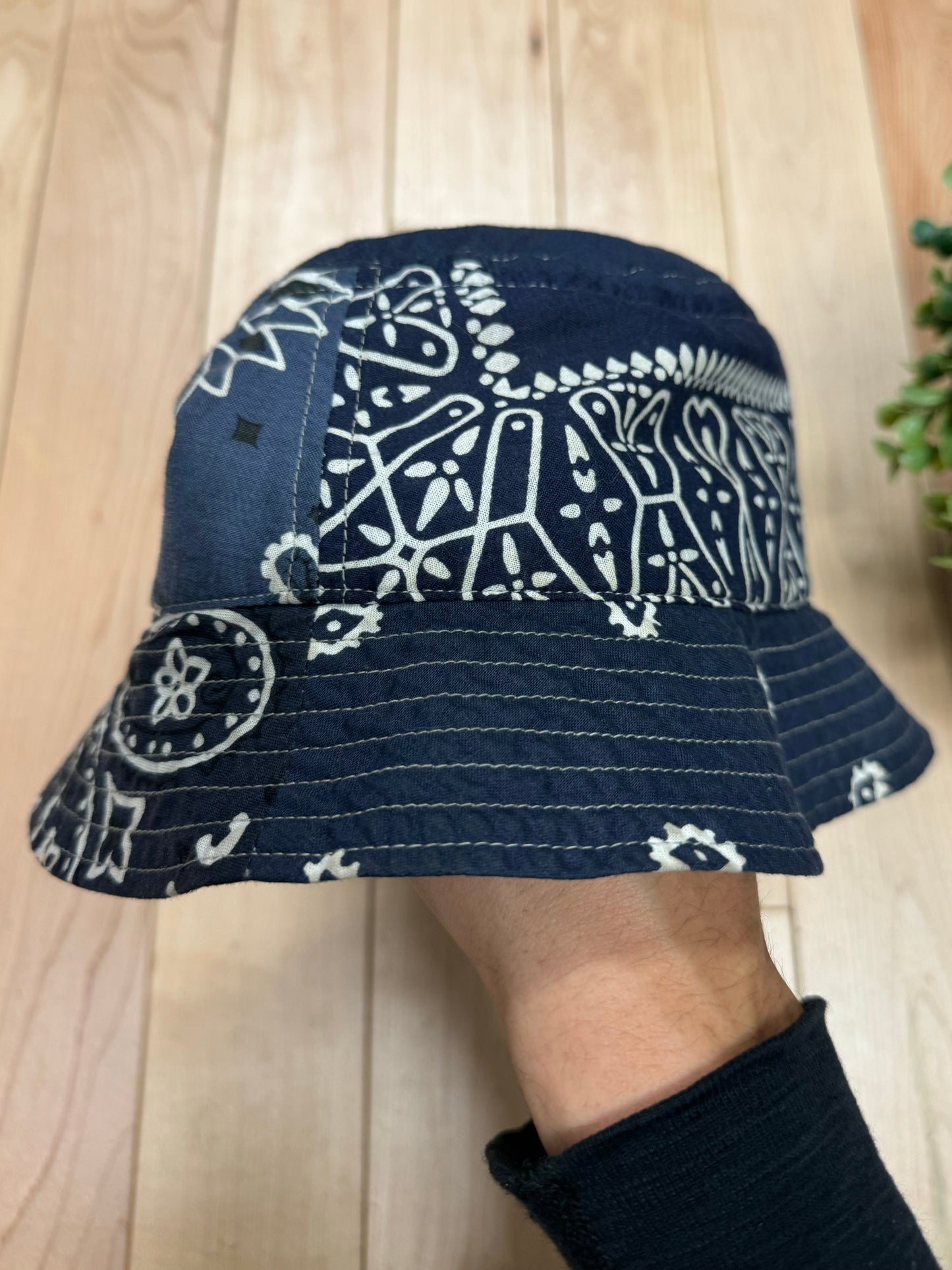 Kapital Paisley Print Bandanna Bucket Hat