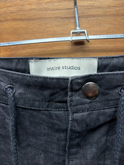 Entire Studios Ultra Baggy ‘Freight’ Black Cargo Pants