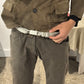 Rick Owens ‘Disco’ Silver/Pearl Clip Closure Belt
