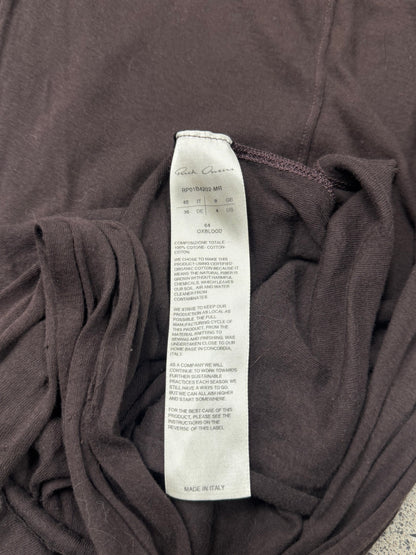 SS2022 Rick Owens ‘Fogachine’ Oxblood Sheer Layering Long Sleeve