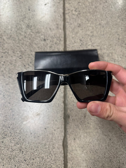 Saint Laurent ‘Kate’ Black Tinted Cat Eye Sunglasses