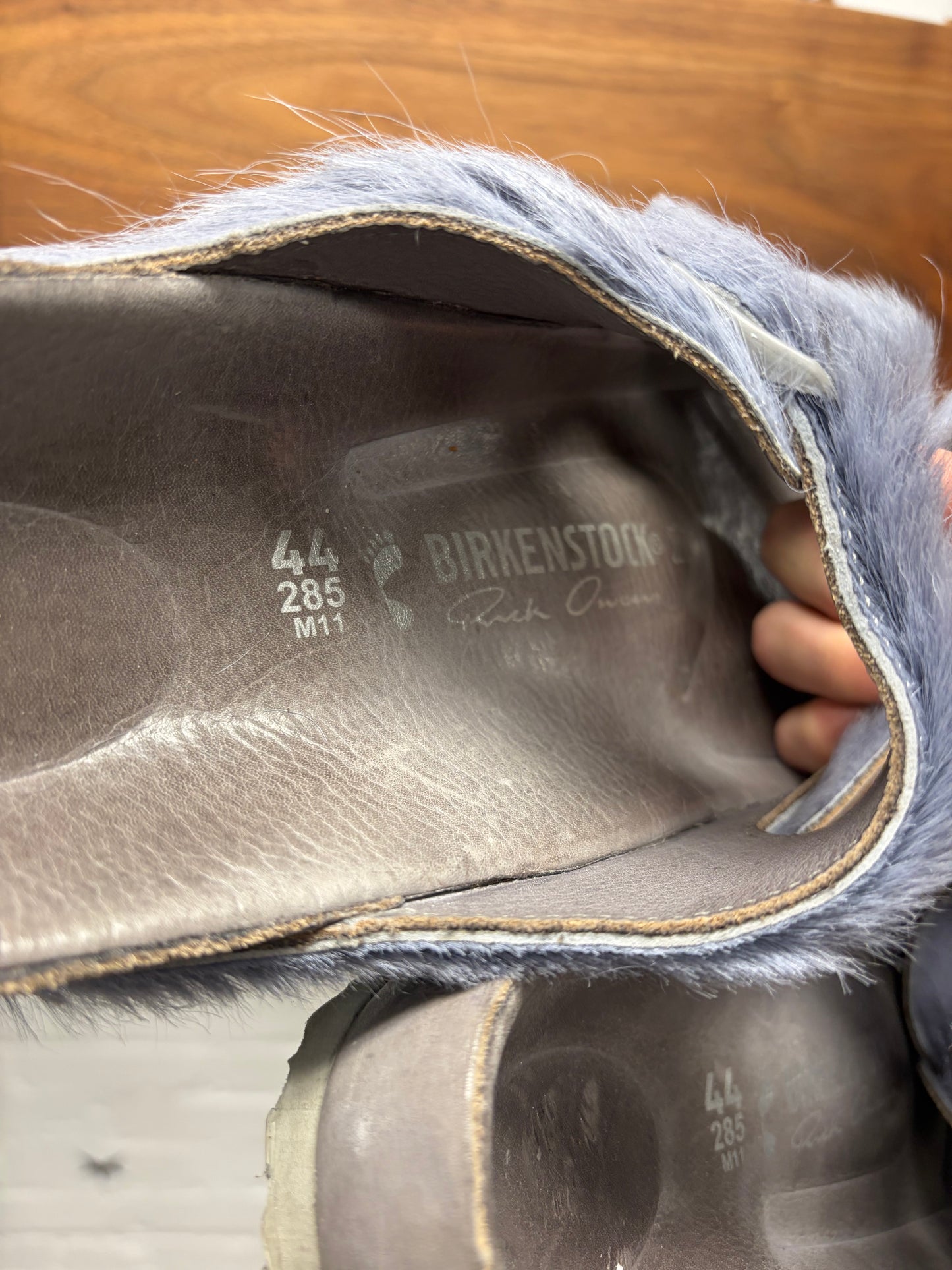 Rick Owens x Birkenstock ‘Arizona’ Pony Hair Sandals