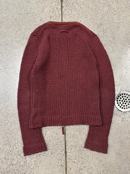 Vintage Jean Paul Gaultier ‘Pour Homme’ Cable Knit Zip Up Sweater